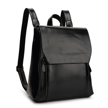 Vozenda – Elegant PU Leather Laptop Backpack with Padded Protection