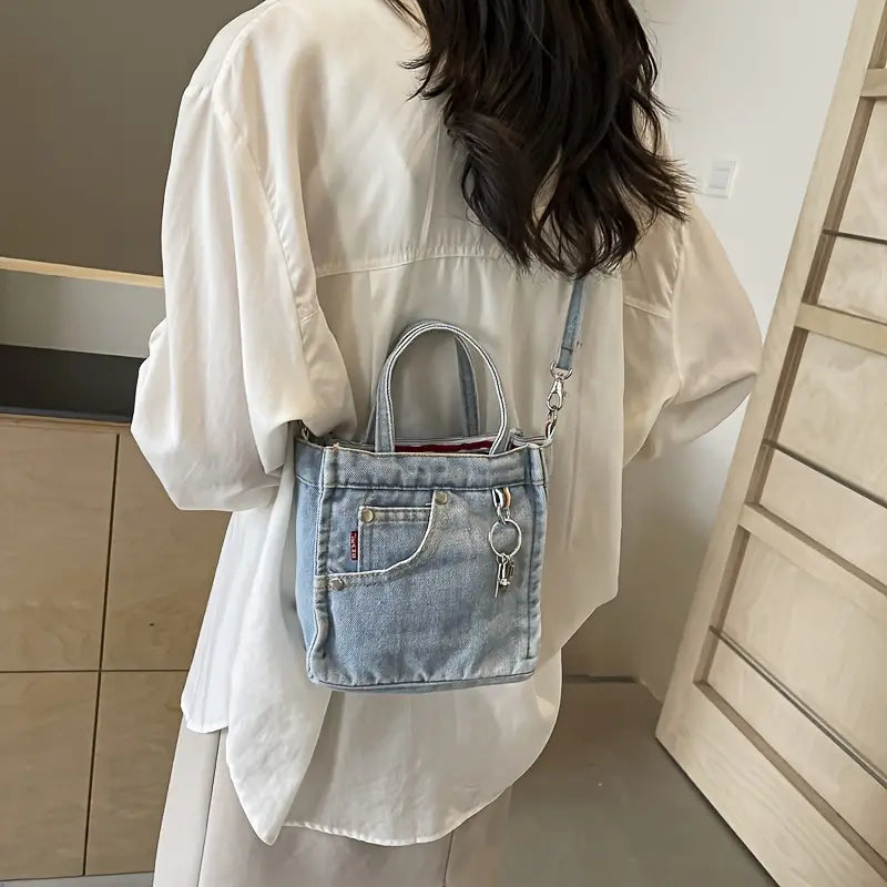 Vozenda – Stylish Denim Mini Crossbody Shoulder Bag
