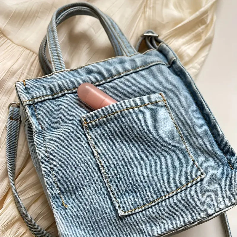 Vozenda – Stylish Denim Mini Crossbody Shoulder Bag