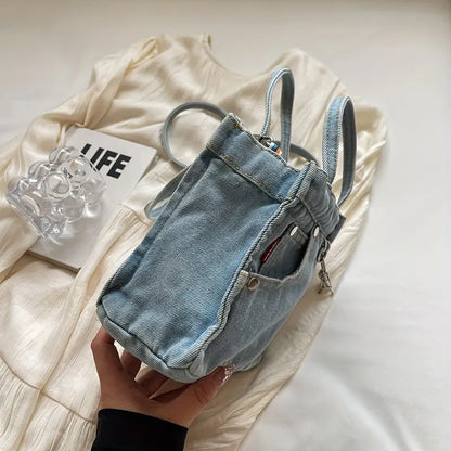 Vozenda – Stylish Denim Mini Crossbody Shoulder Bag