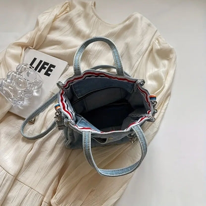 Vozenda – Stylish Denim Mini Crossbody Shoulder Bag
