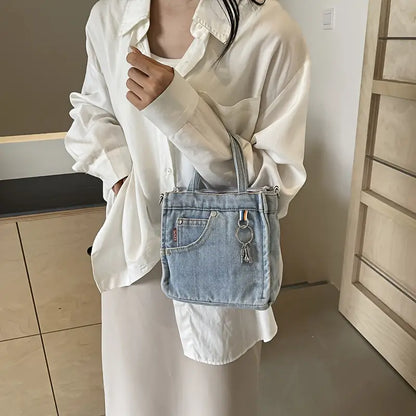 Vozenda – Stylish Denim Mini Crossbody Shoulder Bag