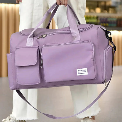 Vozenda – Waterproof Weekend Bag with Shoe Compartment for Travel and Gym