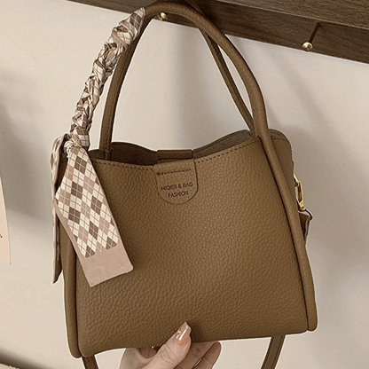 Vozenda – Women’s Lychee Texture PU Leather Crossbody Handbag