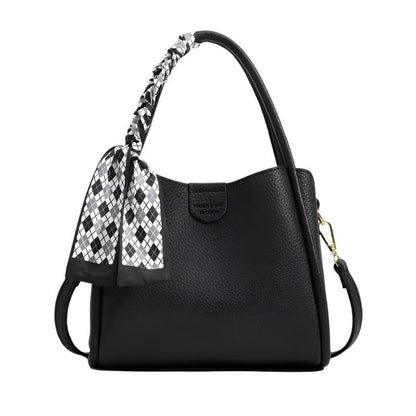 Vozenda – Women’s Lychee Texture PU Leather Crossbody Handbag