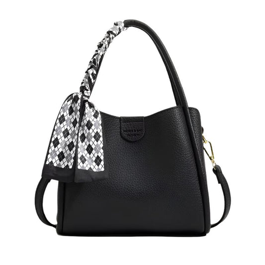 Vozenda – Women’s Lychee Texture PU Leather Crossbody Handbag