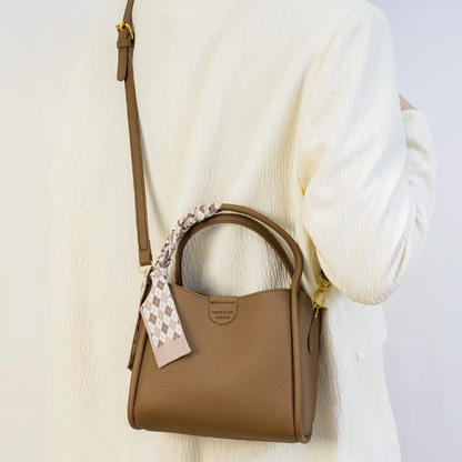 Vozenda – Women’s Lychee Texture PU Leather Crossbody Handbag