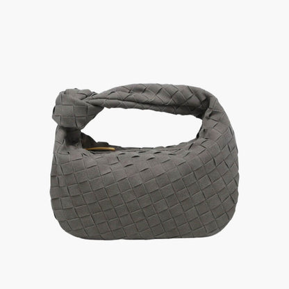 Vozenda – Women’s Mini Suede Shoulder Bag with Woven Knot Design