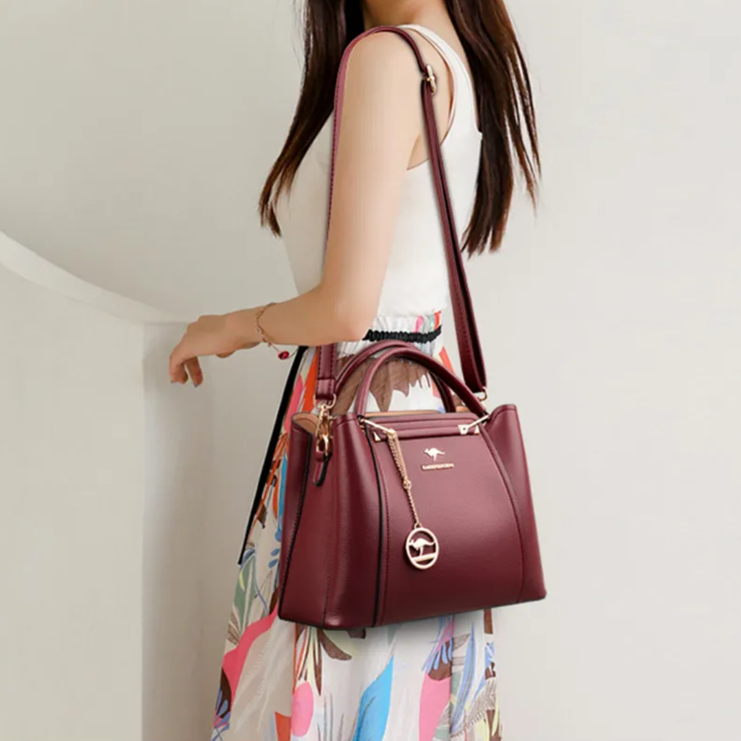 Vozenda – Women’s PU Leather Shoulder Handbag with Crossbody Strap